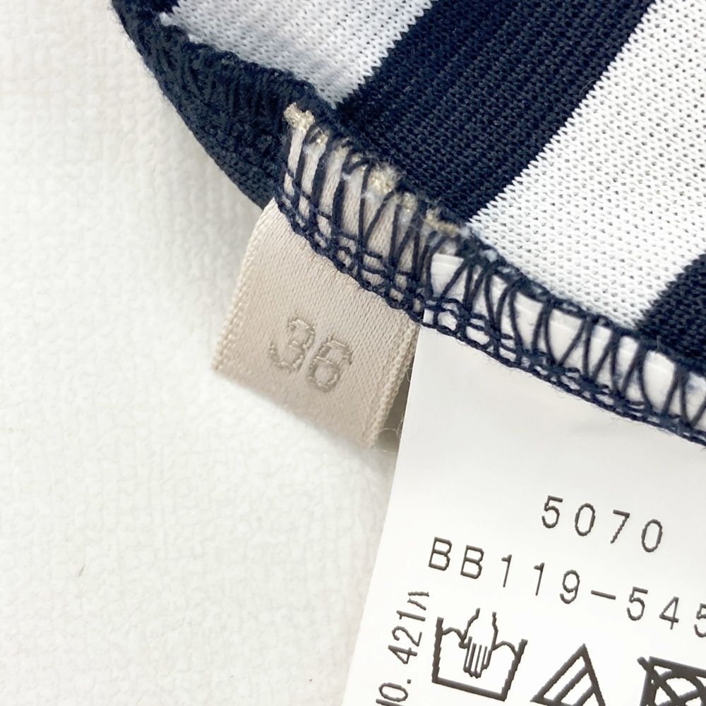 サイズ：36 ADABAT アダバット  ハイネック 半袖ワンピース ボーダー柄 ネイビー系 [240101556491] ゴルフウェア レディース ストスト