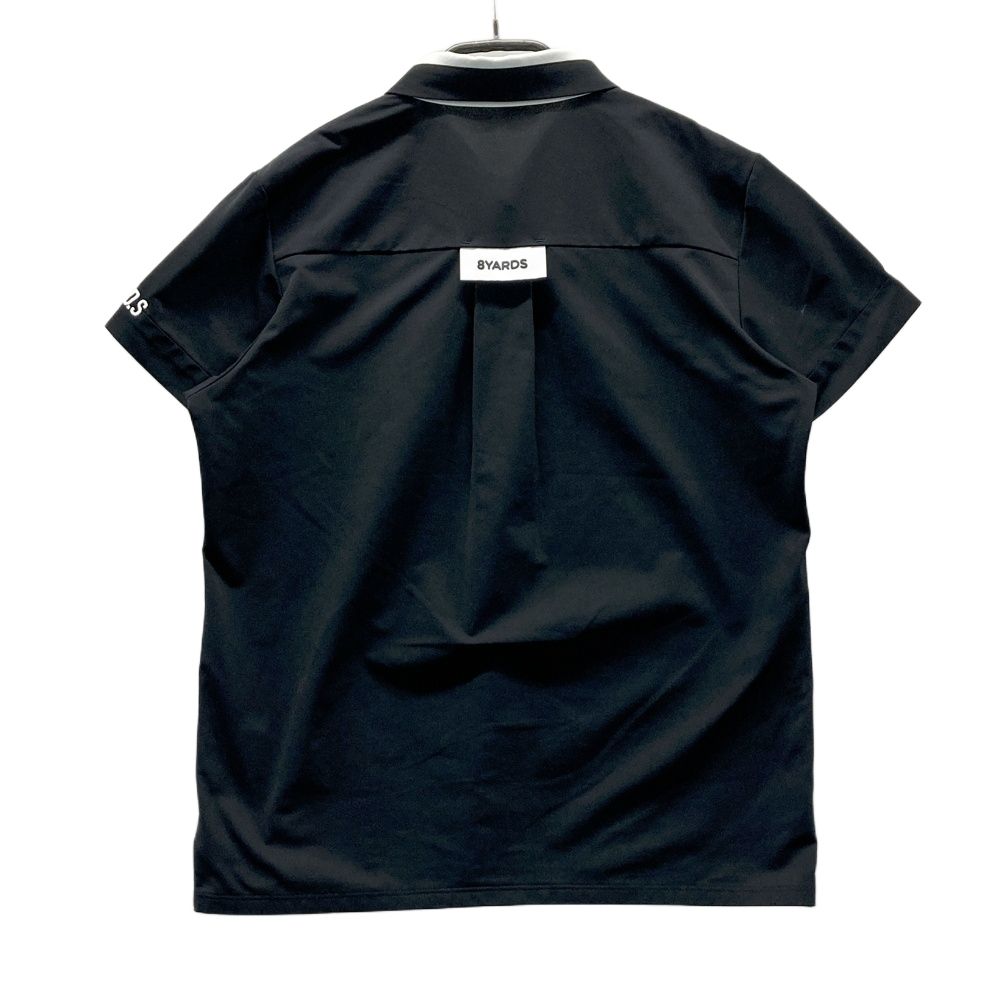 サイズ L 8 YARDS ハチヤーズ モデル 半袖ポロシャツ ブラック系 ゴルフウェア レディース ストスト