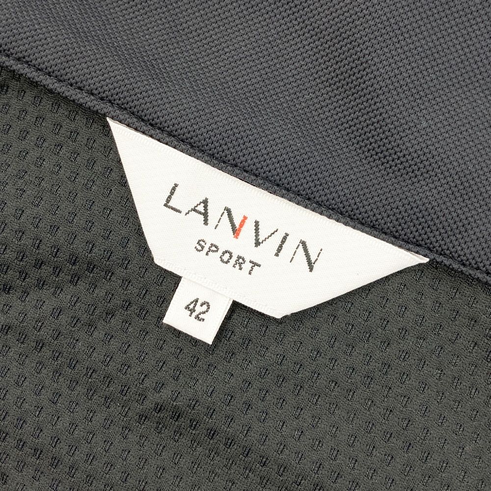 サイズ：42 LANVIN SPORT ランバン スポール ハーフジップ 半袖Tシャツ