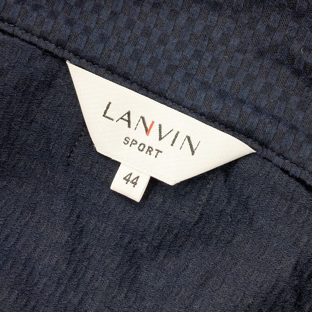 サイズ：44 LANVIN SPORT ランバン スポール ハーフジップ 半袖Tシャツ