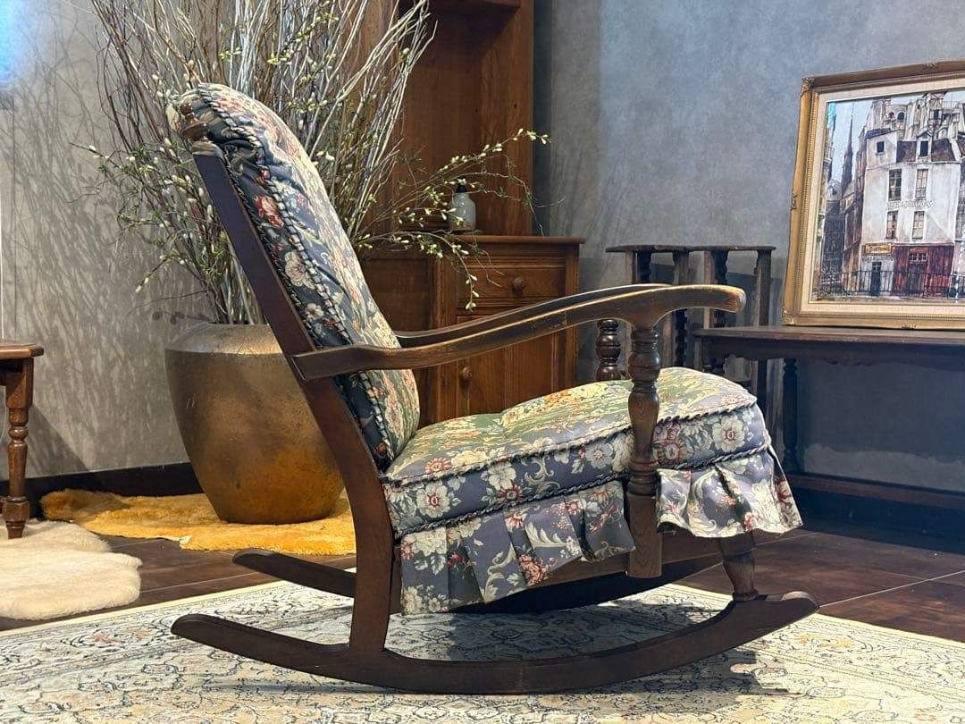 飛騨産業 キツツキマーク ロッキングチェア アンティーク ヴィンテージ