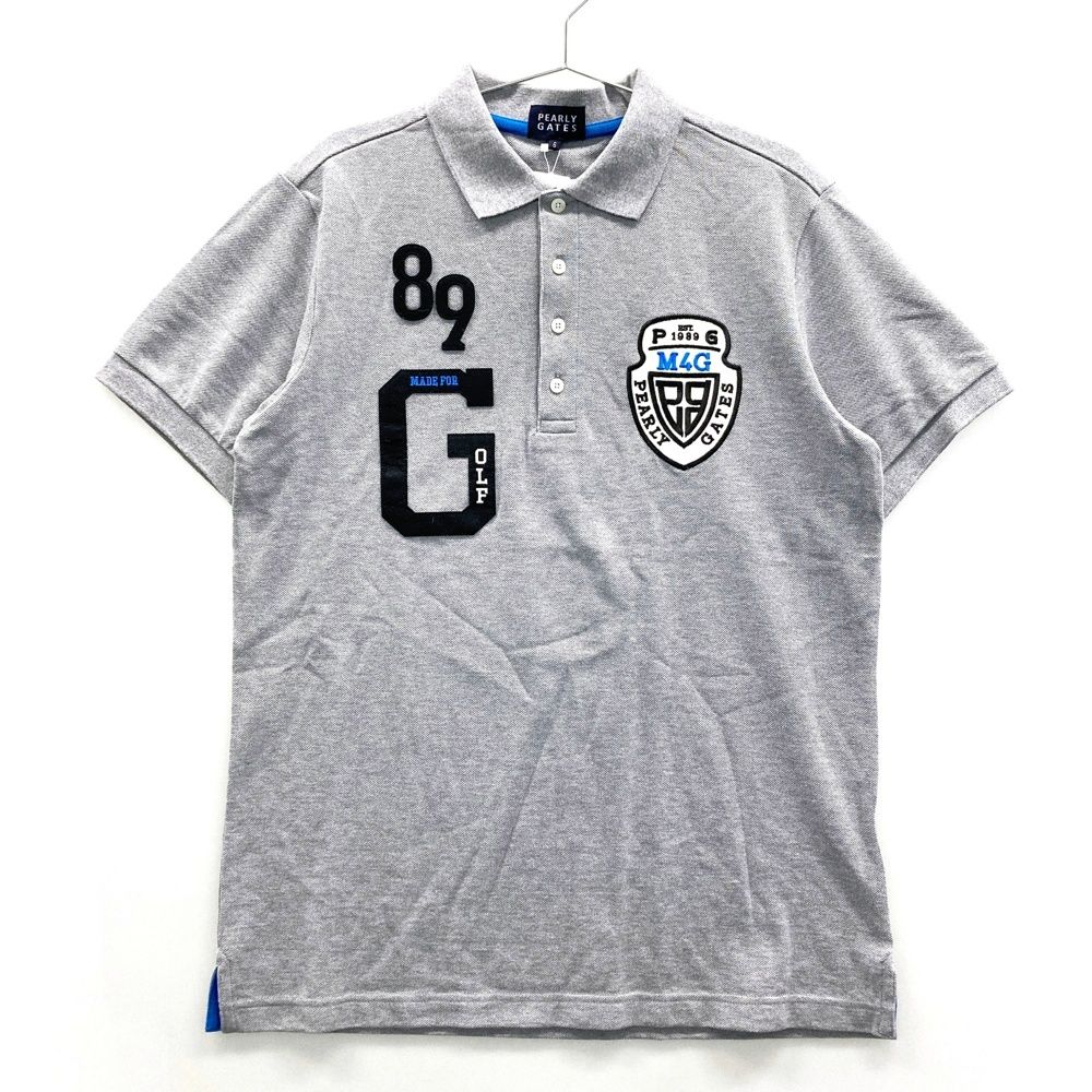 サイズ 6 PEARLY GATES パーリーゲイツ 半袖ポロシャツ グレー系 ゴルフウェア メンズ ストスト
