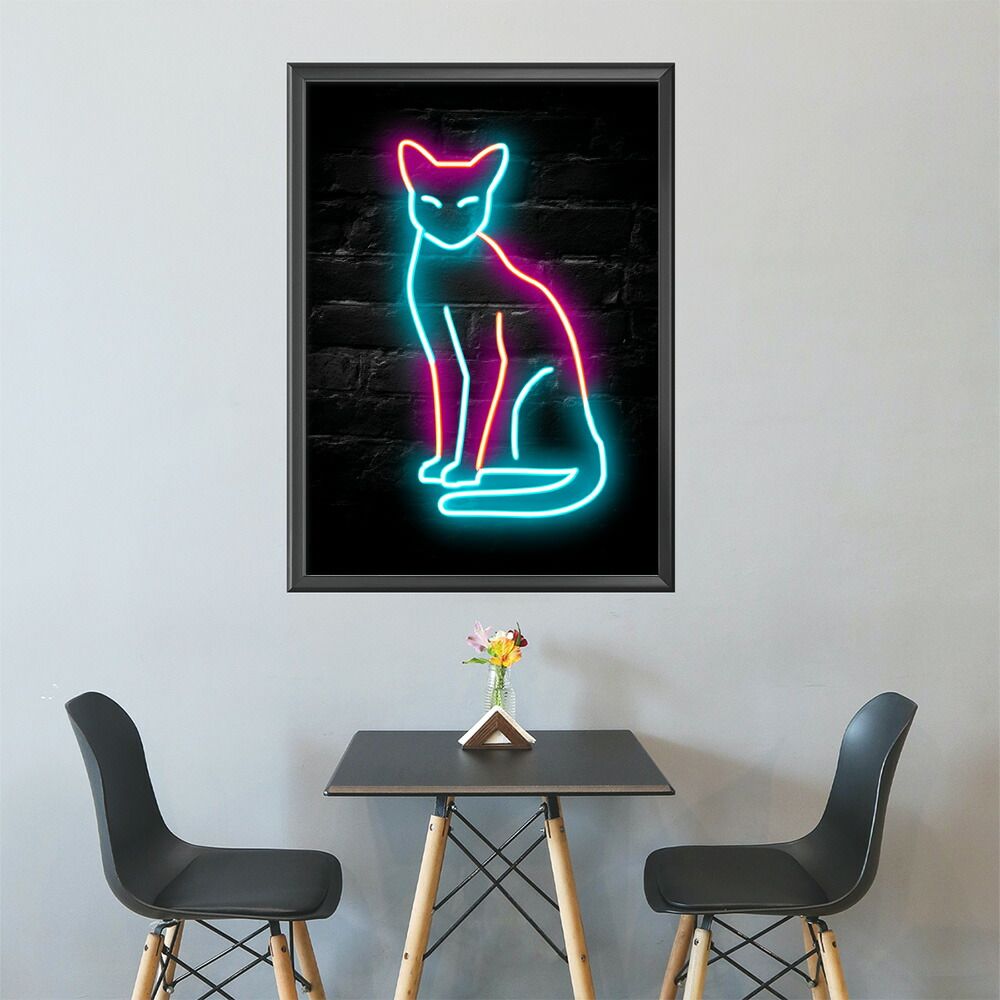 A1サイズ（約59x84cm）】【lm-poster-4797】【フレーム付き】ネオン 光