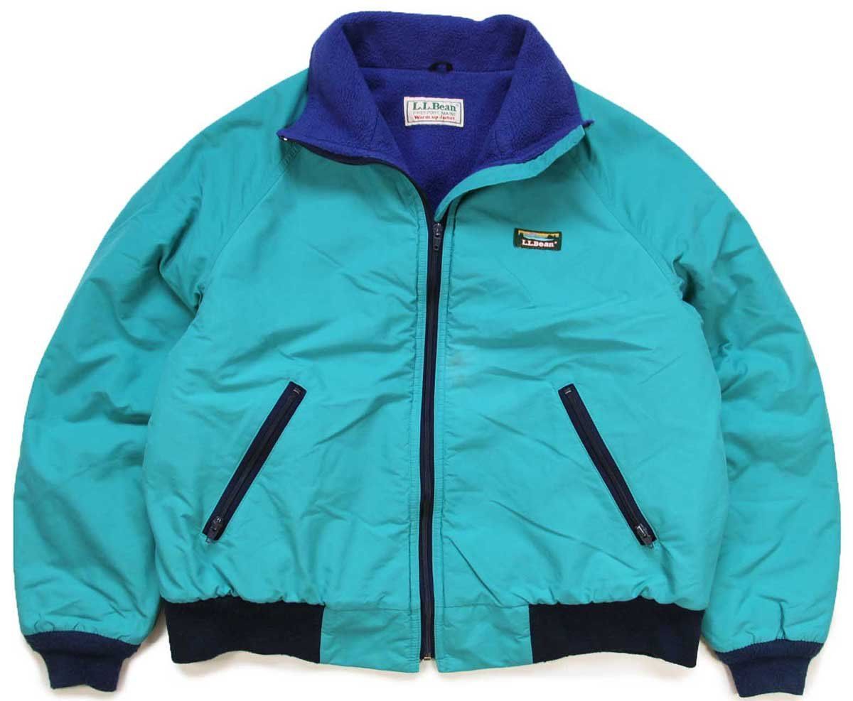 90s L.L.Bean ウォームアップ polarplus フリースライナー ナイロン