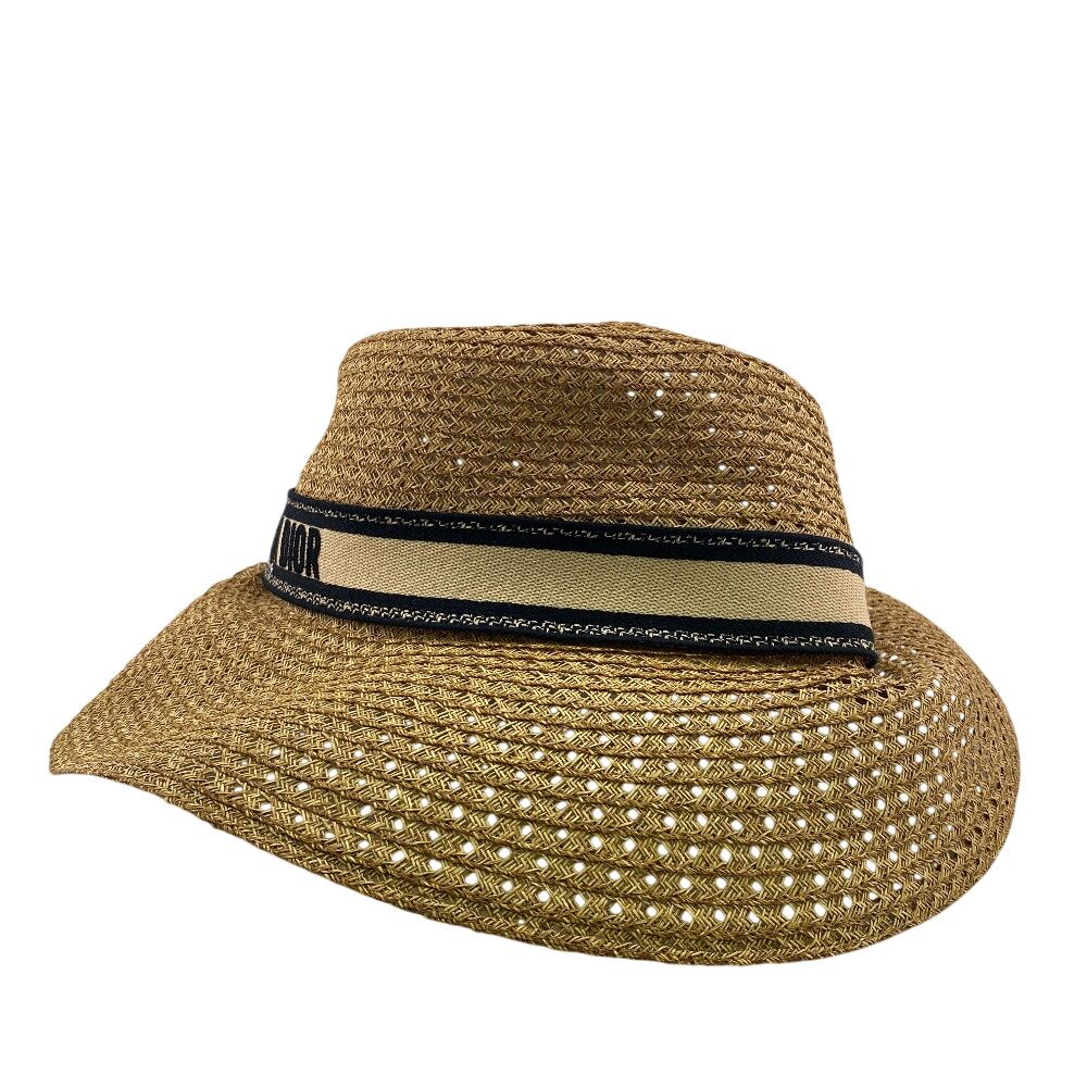 Christian Dior 麦わら帽子 ベージュ Dior ディオール 麦わら帽子 ストローハット