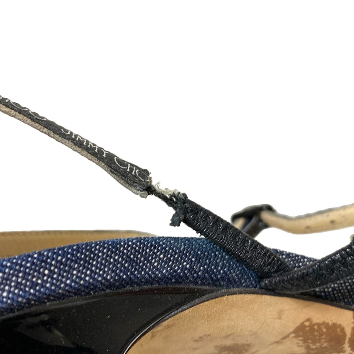 JIMMY CHOO ジミーチュウ サンダル 371 2 レディース - ネイビー マキシ丈 サンダル 