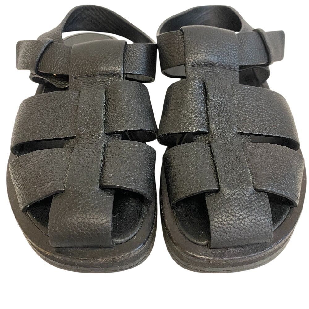 THE ROW ザロウ フィッシャーマン サンダル ブラック レディース