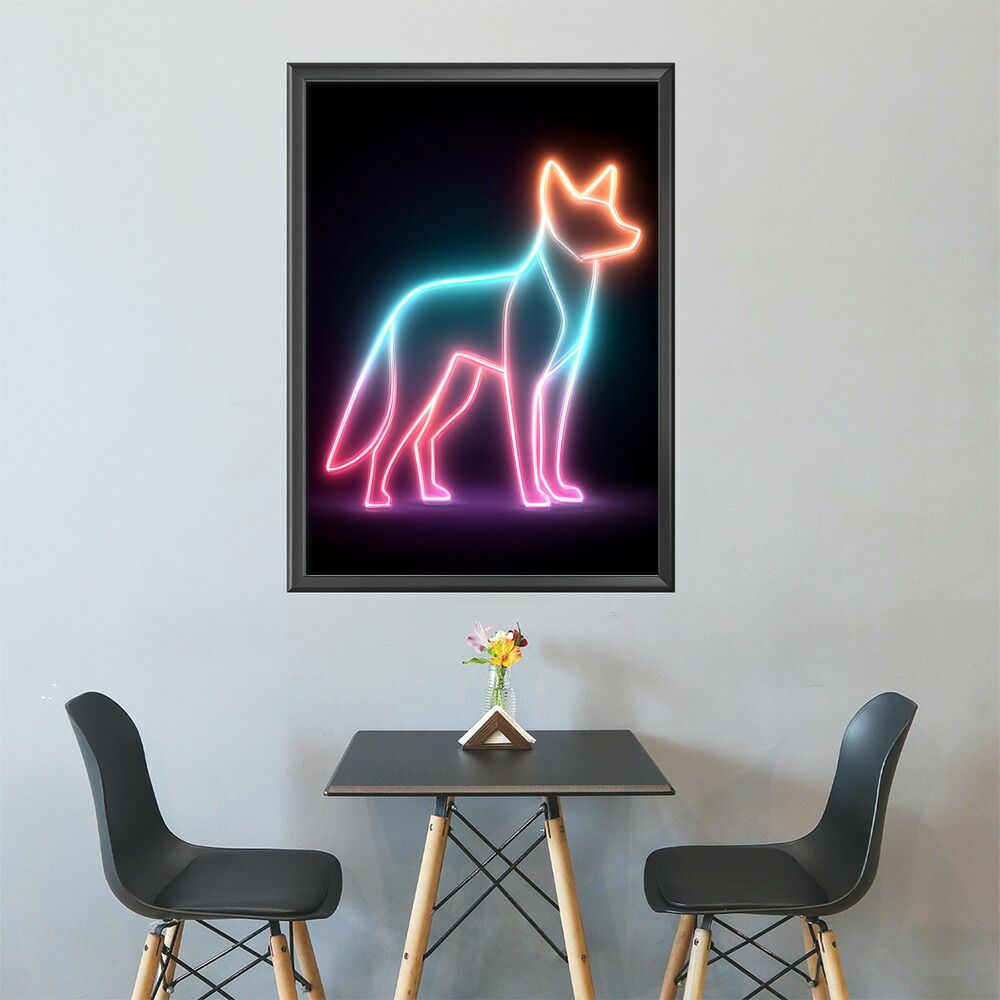 B2サイズ（約51x73cm）】【lm-poster-4753】【フレーム付き】ネオン 光