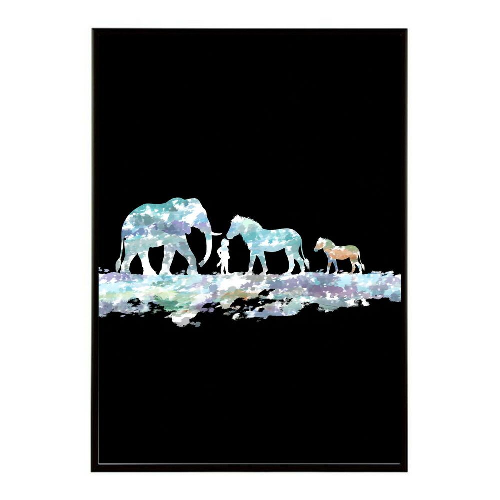 A1サイズ（約59x84cm）】【lm-poster-4822】【フレーム付き】ネオン 光