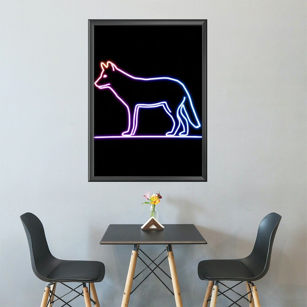 A1サイズ（約59x84cm）】【lm-poster-4825】【フレーム付き】ネオン 光