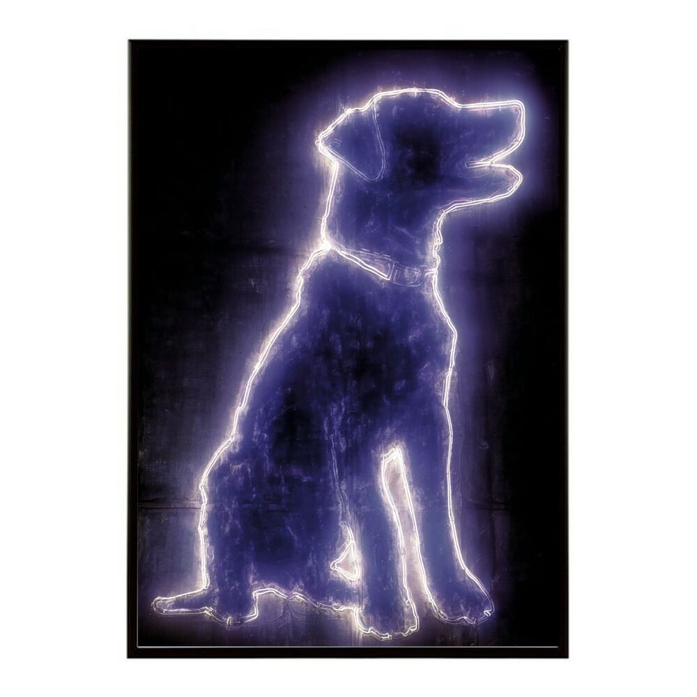 【B1サイズ（約73x103cm）】【lm-poster-4827】【フレーム付き】ネオン 光 光彩 ライト ネオン管 カラフル サイバー 電飾 カフェ バー ポスター イラスト