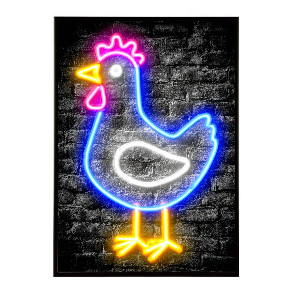 B2サイズ（約51x73cm）】【lm-poster-4828】【フレーム付き】ネオン 光