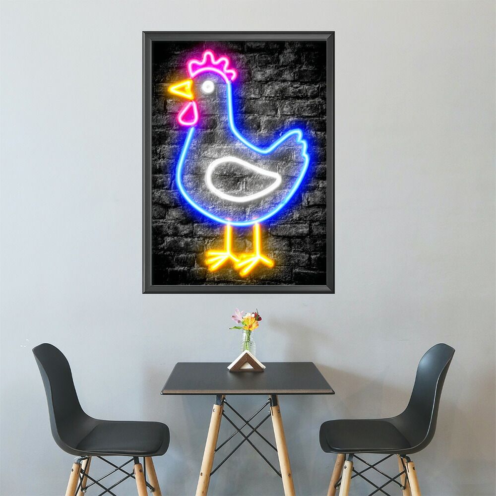 B2サイズ（約51x73cm）】【lm-poster-4828】【フレーム付き】ネオン 光