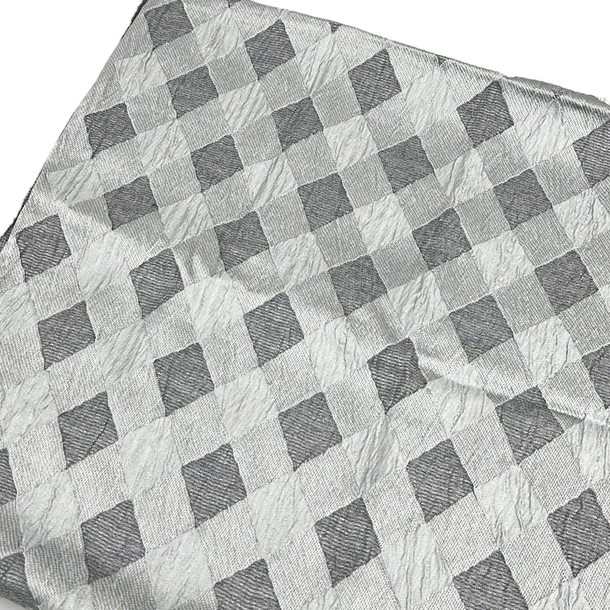  GIORGIOARMANI ジョルジオアルマーニ ストール ショール - ライトグレー×グレー ウール シルク ストール ショール 小物