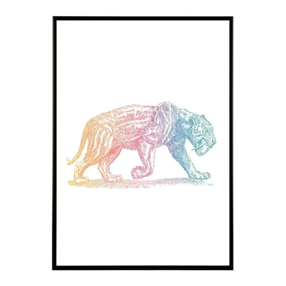 動物 カラフル 絵 アート 水晶絵 猫 ネコ キャット カラフル アニマル
