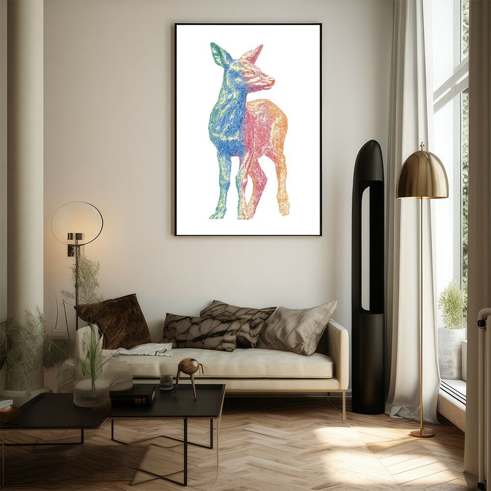 【新品】PASTELRIB アートポスター（A4サイズ）Seven two A2サイズ（約42x59cm）】【lm-poster-4841】【フレーム付き】アート