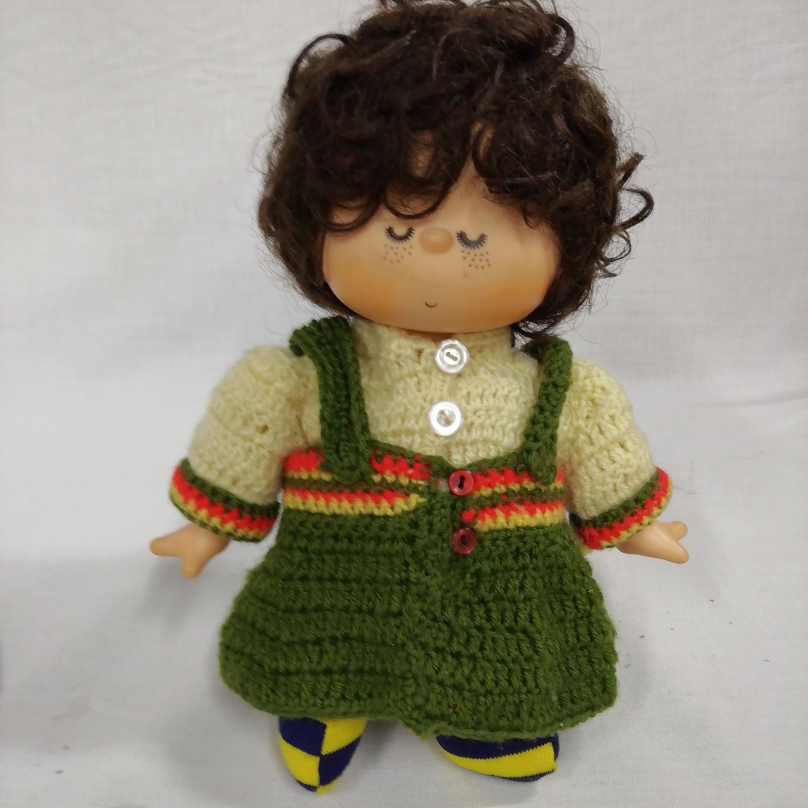 亜土ちゃん人形と水森亜土の未使用ハンカチ セットで ♪昭和 レトロ