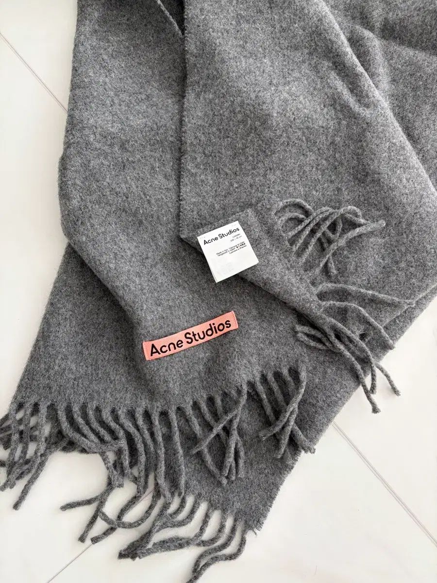 Acne Studios アクネストゥディオズ マフラー メランジュグレー ナロー