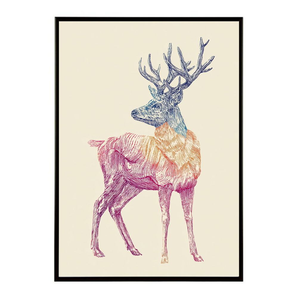 馬・No.009／「HAKU 」グラフィックアートポスター B2サイズ（約51x73cm）】【lm-poster-4901】【フレーム付き】アート