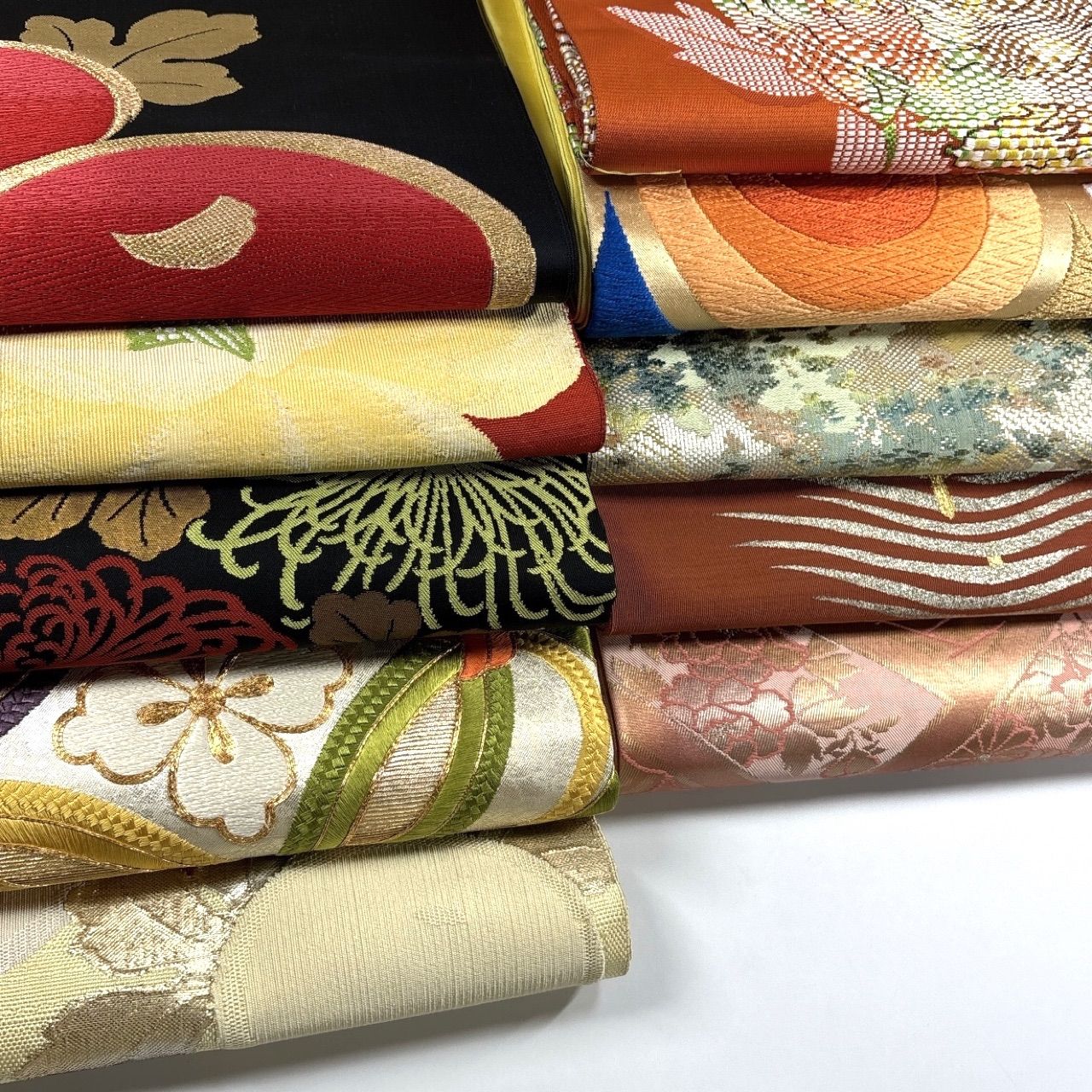 サービス品　名古屋帯　まとめ売り　美品 あ*1様 2946 名古屋帯まとめ売り11本！リメイク•お稽古用など☆ - メルカリ