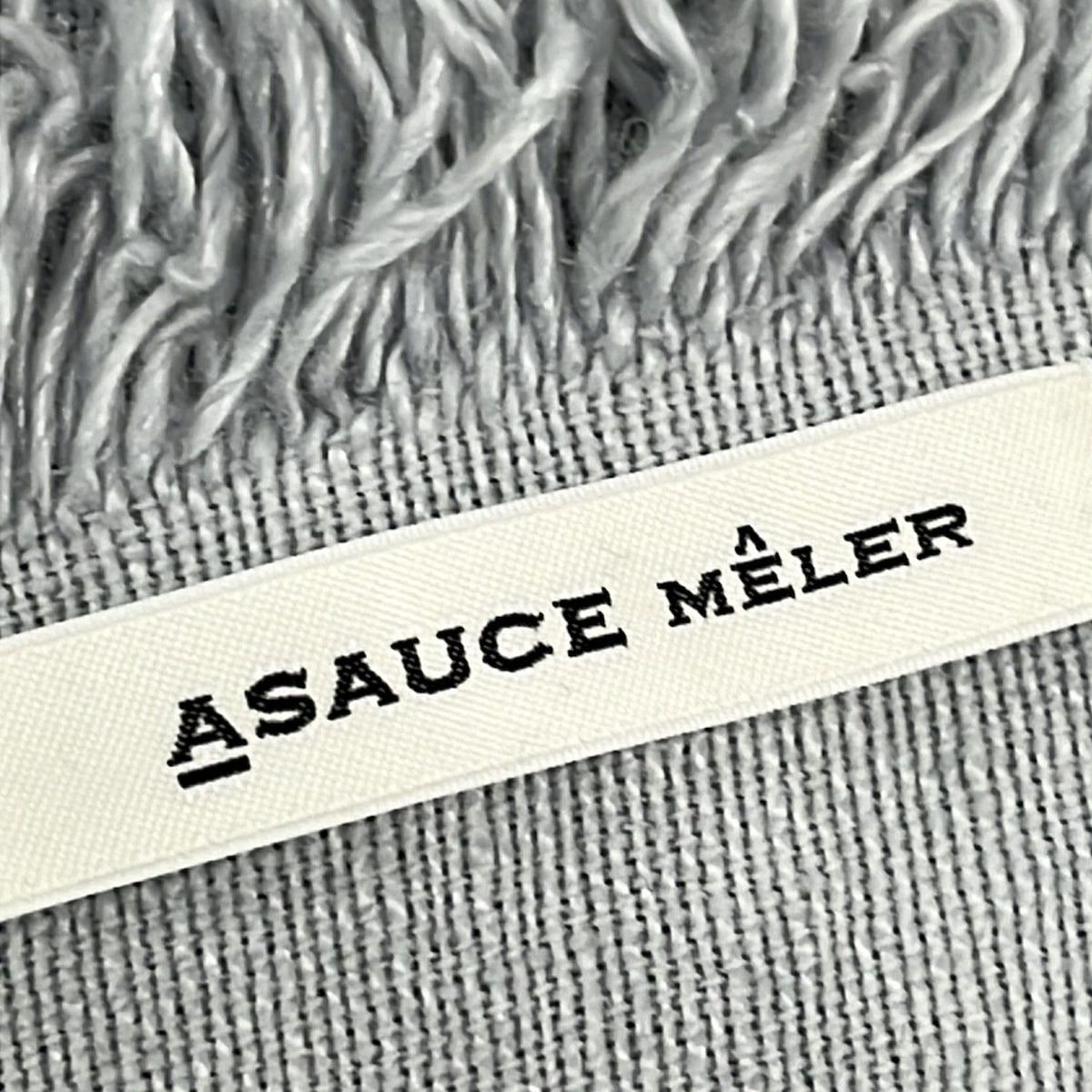 ASAUCE MELER アソース メレ ストール ショール - ライトブルー フリンジ リネン