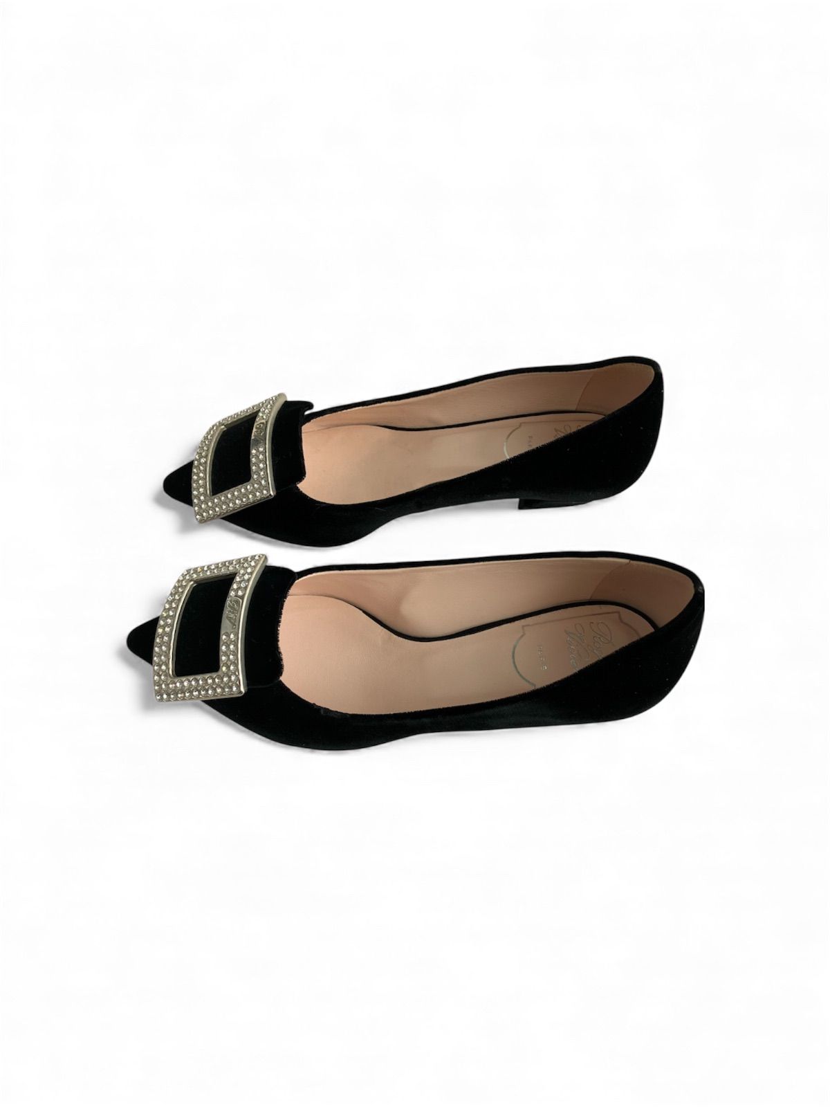 ROGER VIVIER/ロジェヴィヴィエ ベルベット ビジューパンプス size34