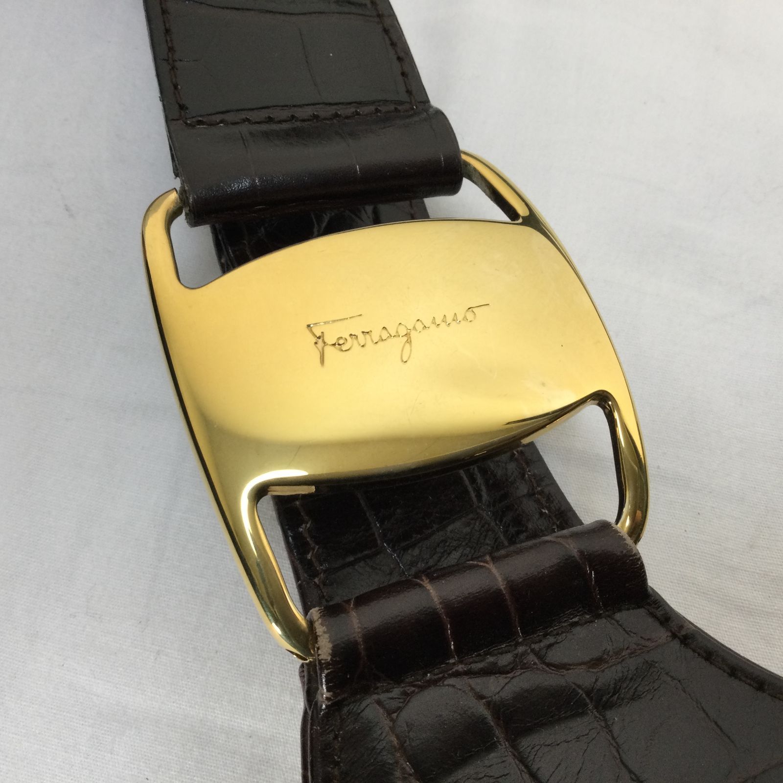 Salvatore Ferragamo サルヴァトーレ フェラガモ クロコダイル レザー