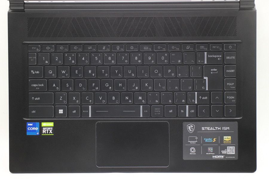 MSI Stealth 15 M B 12 UE-012 JP Core i 7 1280 P 2 GHz 32 GB 1024 15.6 W FHD 1920 x 1080 Win 11 NVIDIA GeForce RTX 3060 Laptop