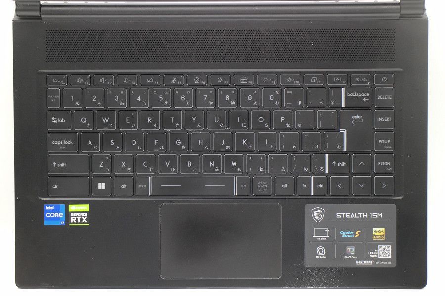 MSI Stealth 15 M B 12 UE 012 JP Core i 7 1280 P 2 GHz 32 GB 1024 6 W FHD 1920 x 1080 Win 11 NVIDIA GeForce RTX 3060 Laptop