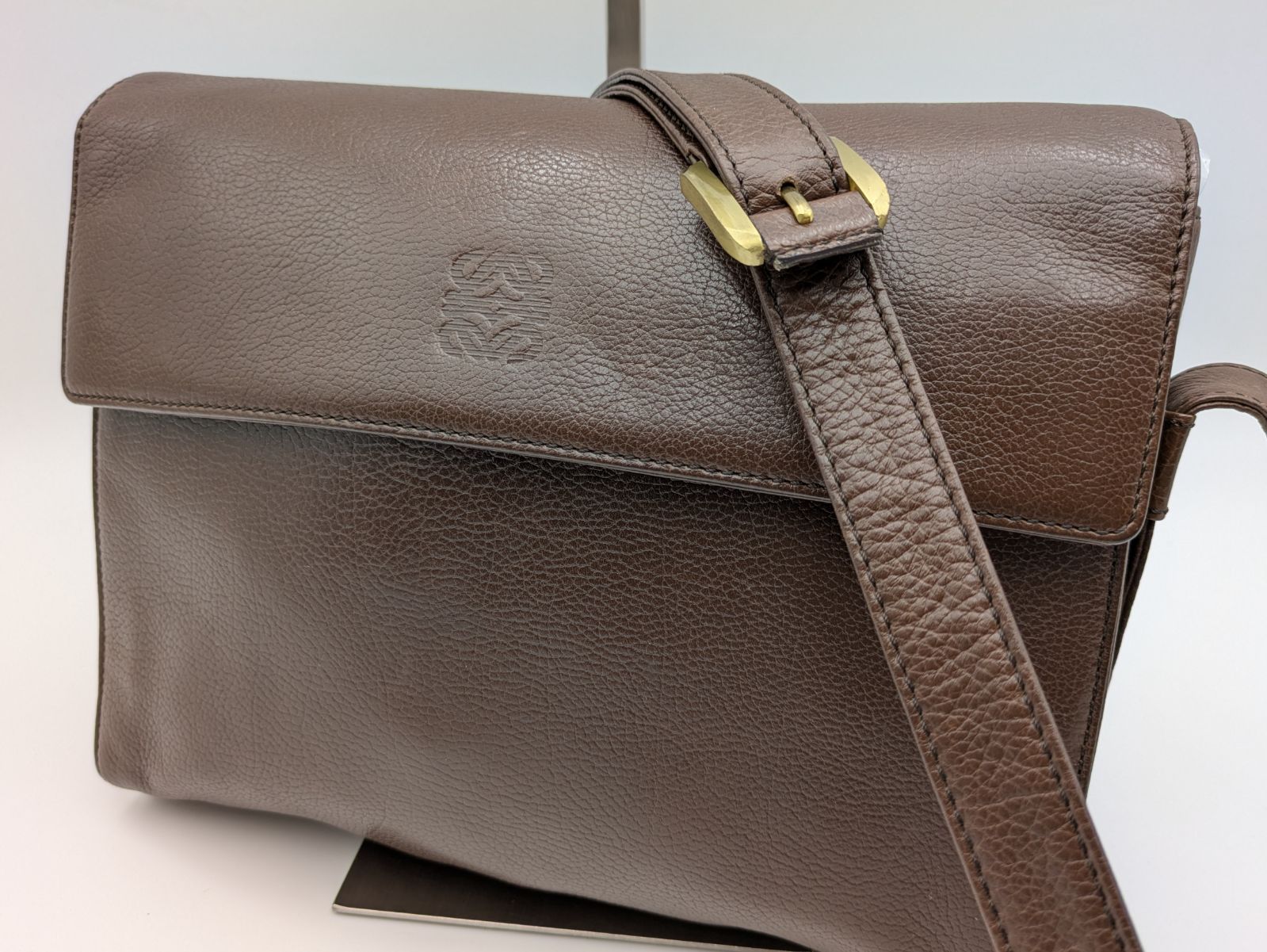 LOEWE ロエベ ショルダーバッグ レザー アナグラム 2900