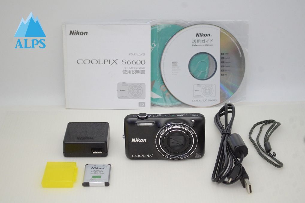 美品 Nikon ニコン COOLPIX S6600 コンパクトデジタルカメラ ブラック