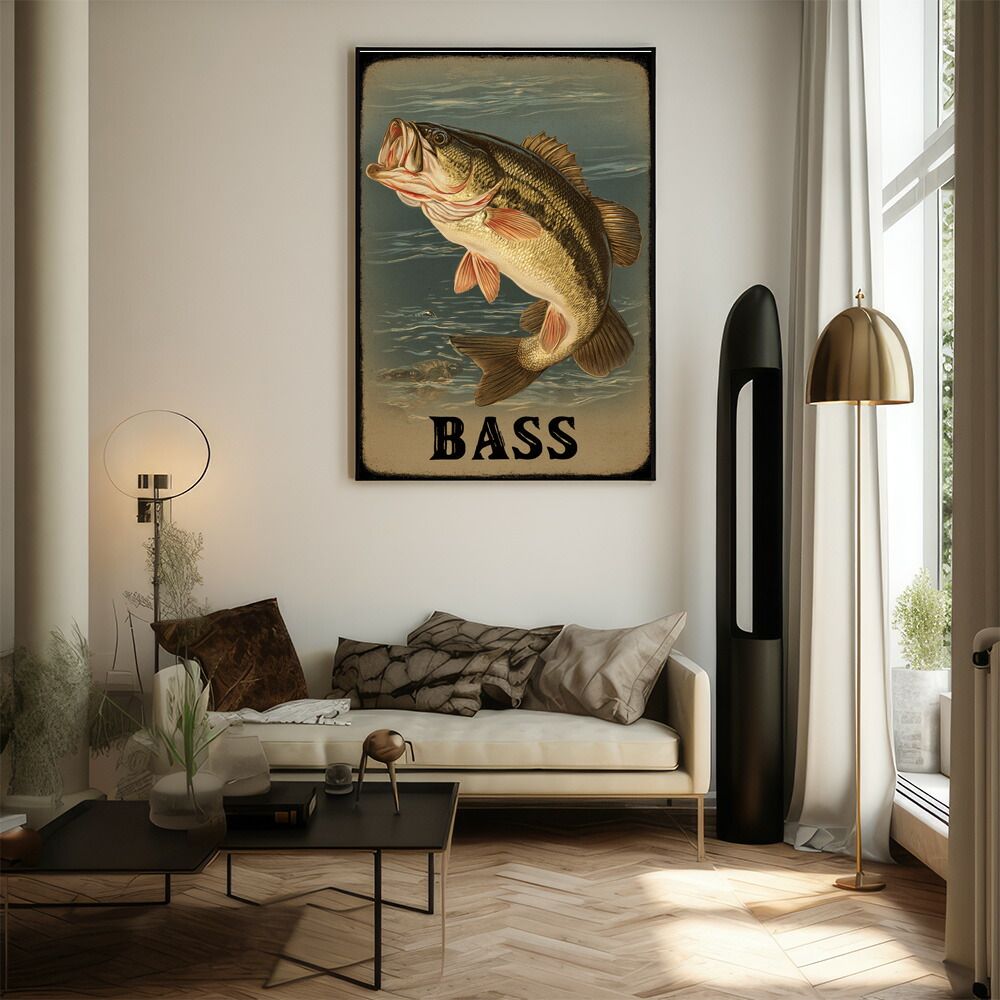 B1サイズ（約73x103cm）】【lm-poster-5062】【フレーム付き】BASS