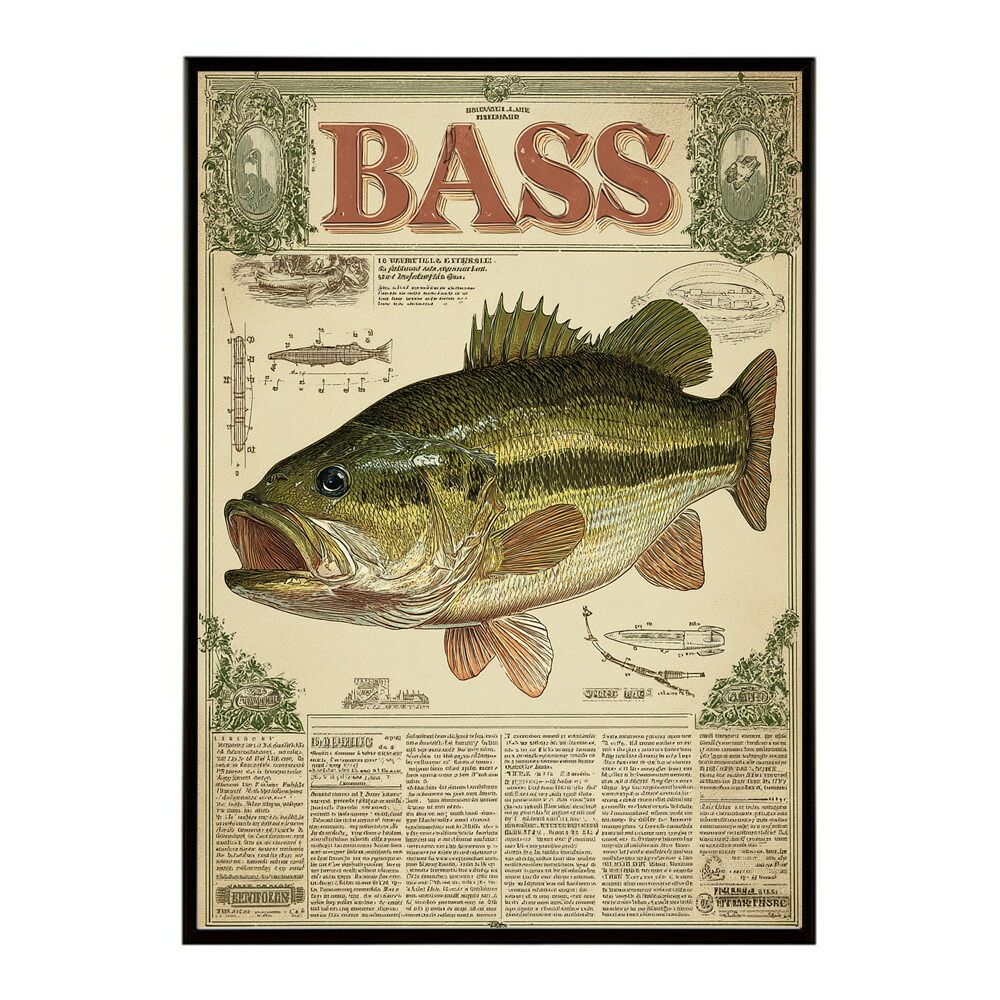 B1サイズ（約73x103cm）】【lm-poster-5068】【フレーム付き】BASS
