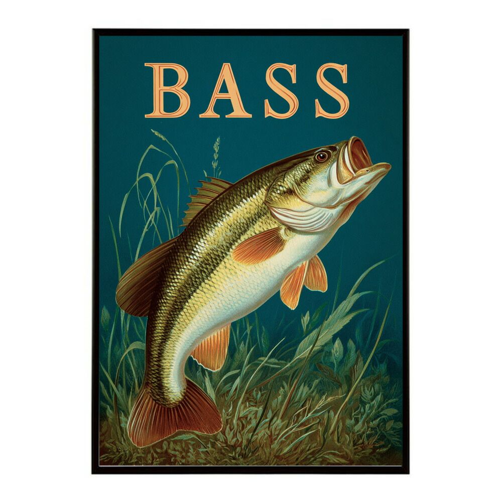 B3サイズ（約36x51cm）】【lm-poster-5091】【フレーム付き】BASS