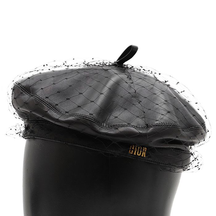 Christian Dior クリスチャンディオール ベレー帽 チュールベール