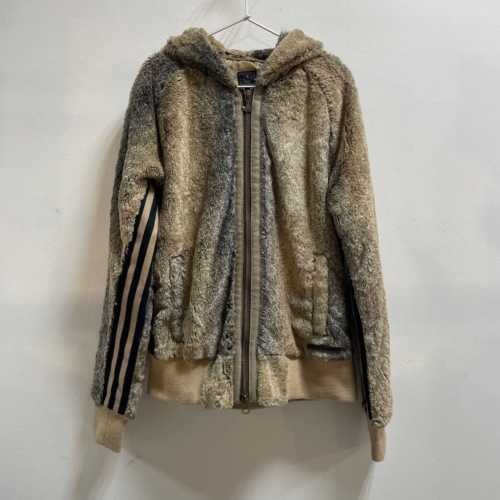 adidas originals アディダスオリジナルス ファーパーカー ジャケット ブラウン