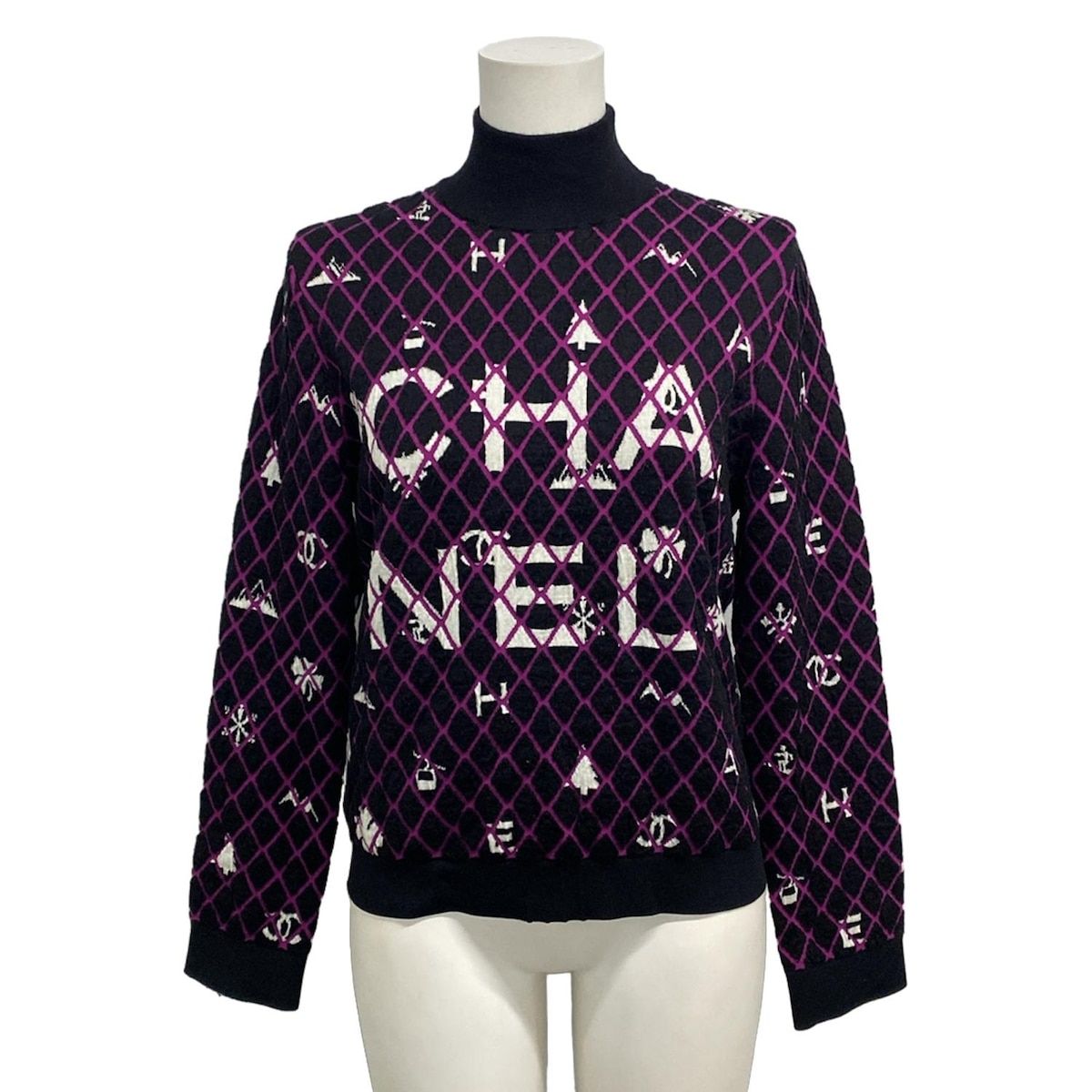 CHANEL(シャネル) 長袖セーター サイズ40 M レディース - P62162 黒