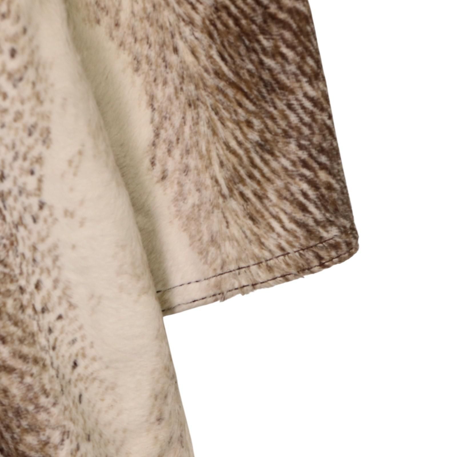 フォックスファー リアルファー 本毛皮 レオパード柄 ヒョウ柄 豹柄