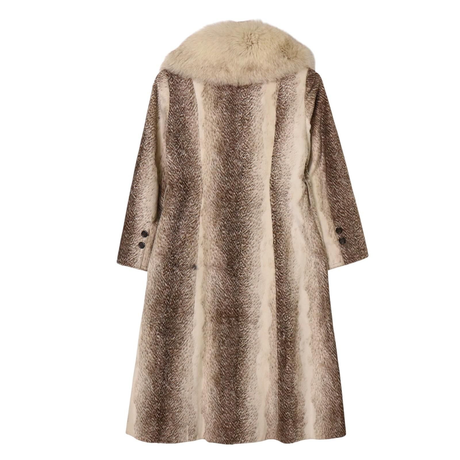 フォックスファー リアルファー 本毛皮 レオパード柄 ヒョウ柄 豹柄