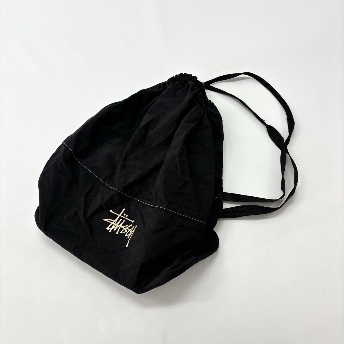 90s 良品 名作 OLD STUSSY オールド ステューシー 白タグ ナップサック