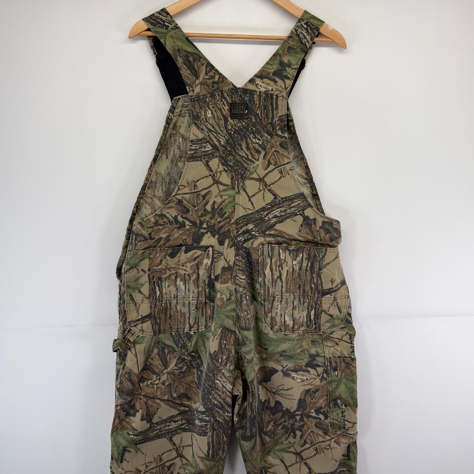 古着 リバティ LIBERTY USA製 オーバーオール リアルツリーカモフラ