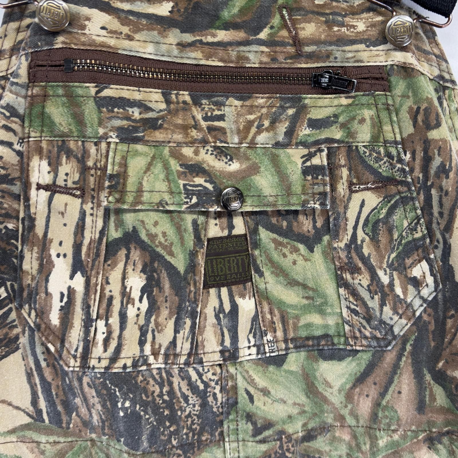 古着 リバティ LIBERTY USA製 オーバーオール リアルツリーカモフラ