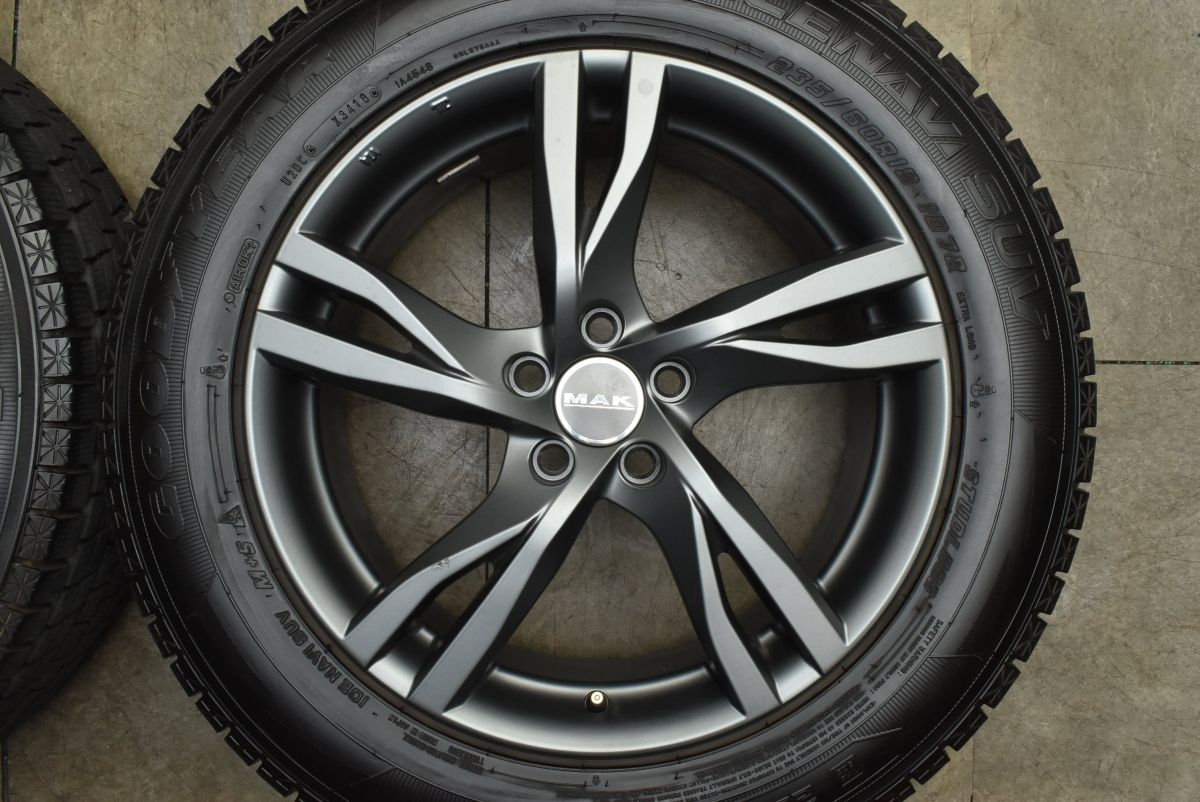  良好品 MAK 18 in 7 5 J 50 PCD 108 アイスナビSUV 235 60 R VOLVO ボルボ XC イヴォーク ディスカバリー ジャガー Eペイス 18インチ タイヤ ホイールセット