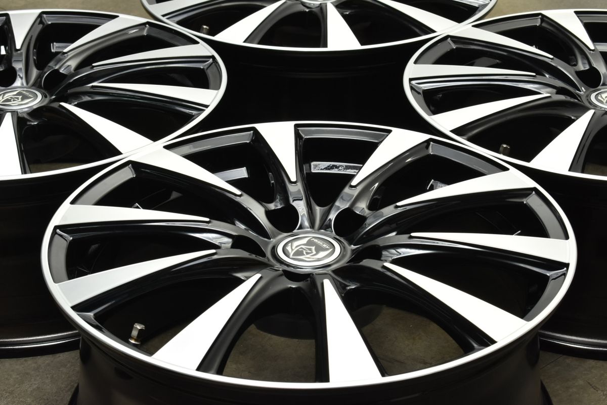 使用僅か Weds RIZLEY Di 18 in 7 5 J 38 PCD 114 3 4本 レクサスNX ハリアー カローラクロス ヤリスクロス C HR エクストレイル