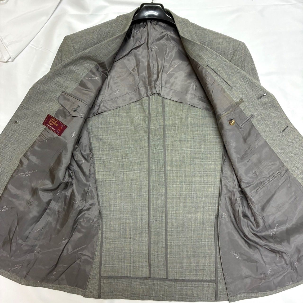 美品】Ermenegildo Zegna ゼニア セットアップ スーツ グレー チェック