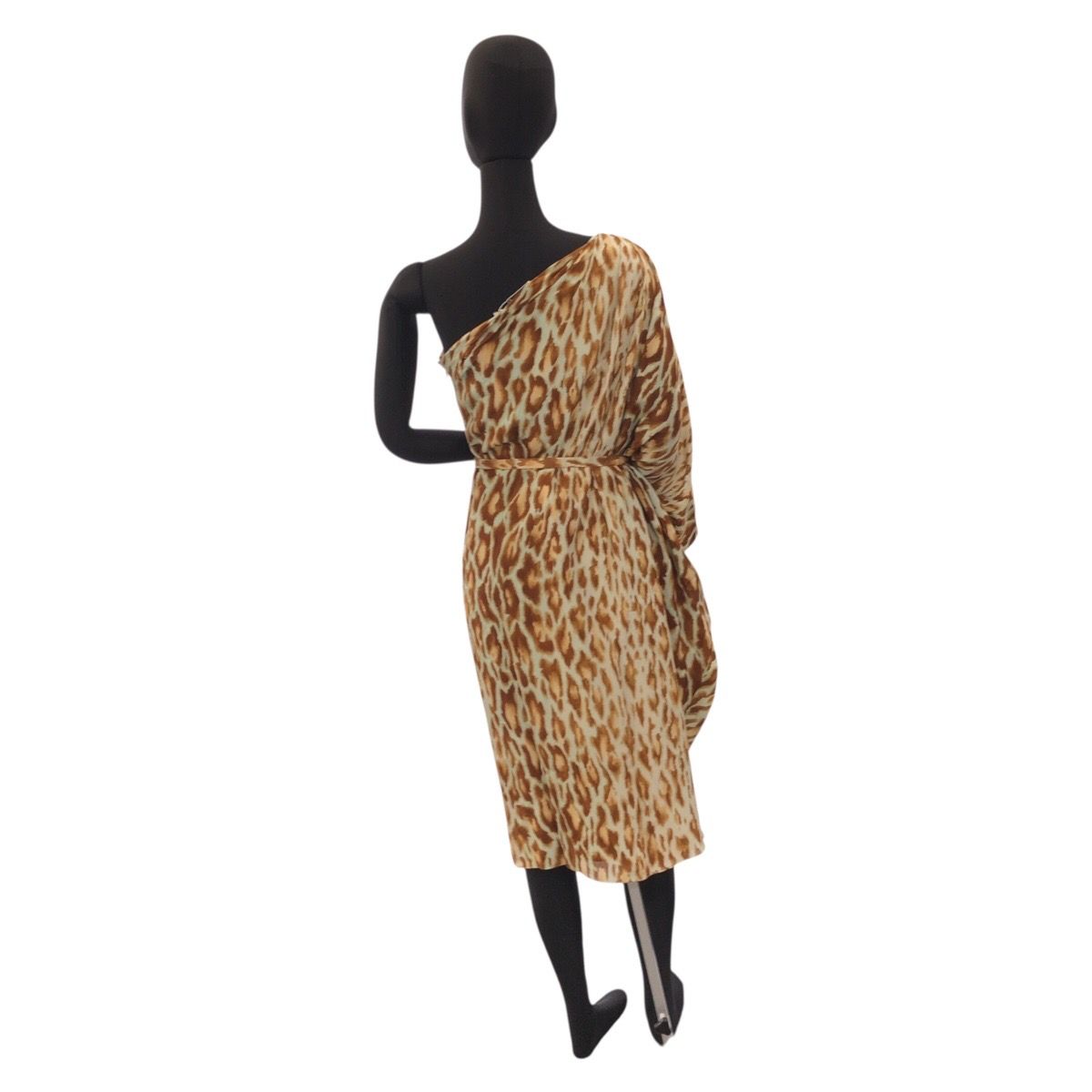 Dior ディオール レオパードプリントドレス サイズ38 ブラウン