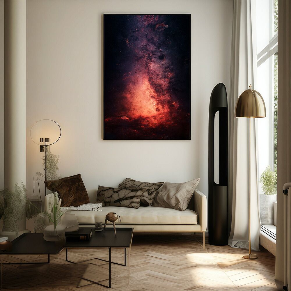 A2サイズ（約42x59cm）】【lm-poster-525】【フレーム付き】宇宙
