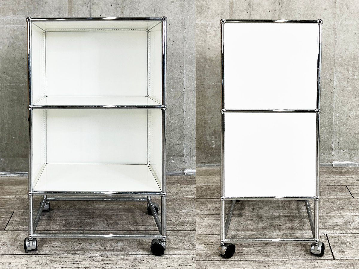 USM Haller / USMハラー□2段 オープンユニット W500 D350 キャスター