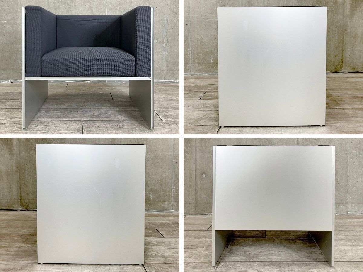 B cassina ixc カッシーナ エアフレーム 3007 ミッド 1人掛ソファ デビットチッパーフィールド グレー