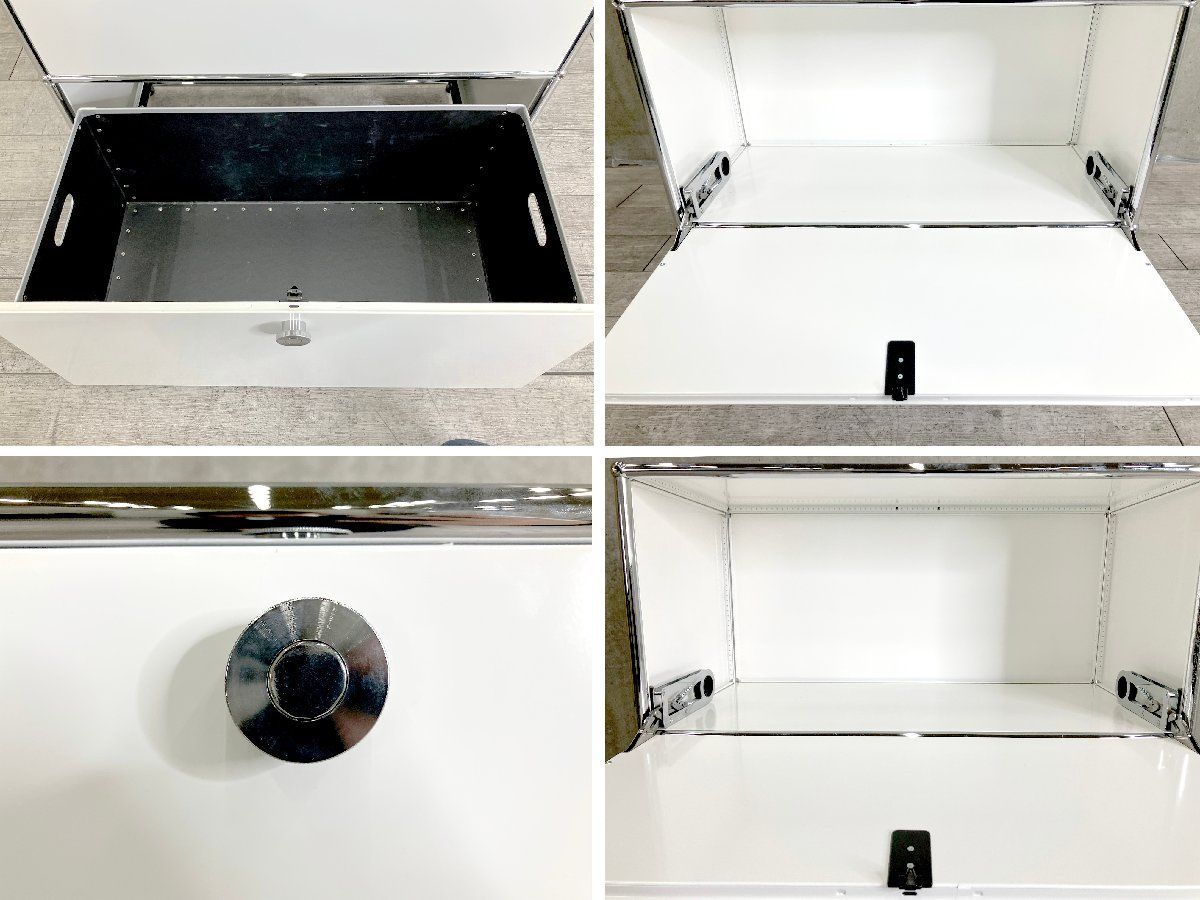 mdaibak様 【USM Haller 】キャビネット　ピュアホワイト USMハラー□1列3段キャビネット□ピュアホワイト□D350□DDDDEX - メルカリ